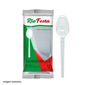 COLHER PL REFEICAO TRAD CRISTAL 50UN RIO FESTA