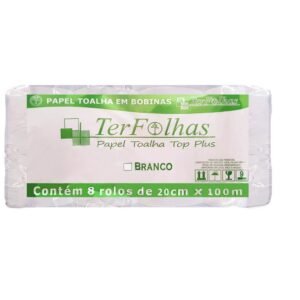 BOBINA PAPEL TOALHA 8X20X100MT ETHOS CLEAN
