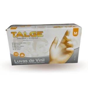 LUVA VINIL M C/PO 100UN TALGE