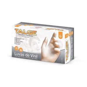 LUVA VINIL G C/PO 100UN TALGE