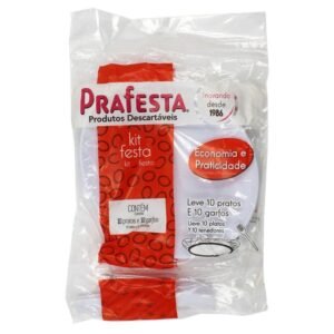 KIT FESTA QLINE BRANCO 10UN PRAFESTA