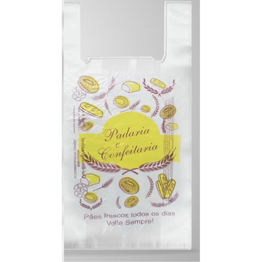 SACOLA PL IMPRESSA PADARIA 38X50 740UN 3KG GIROPLASTIC