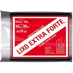 SACO PL LIXO 50LTS 10 UNS EXTRA FORTE