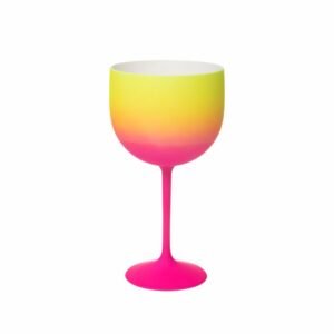 TACA GIN SHELBY FANTASY ROSA/AMARELO 500ML NEOPLAS