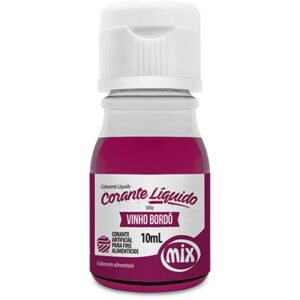 CORANTE LIQUIDO VINHO BORDO 10ML MIX