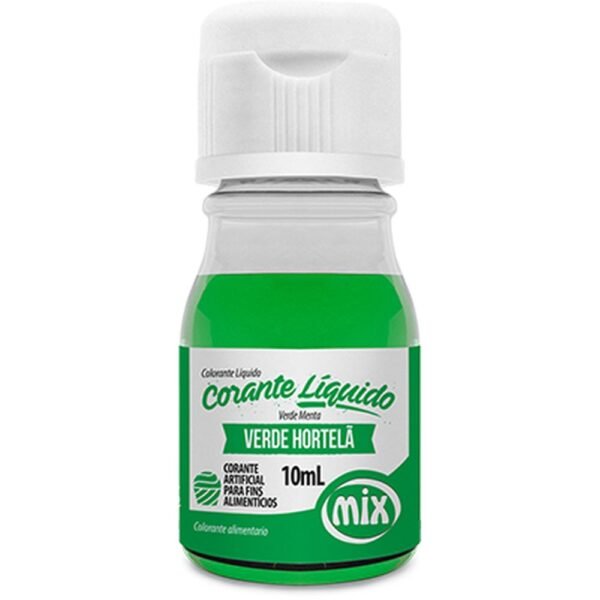 CORANTE LIQUIDO VERDE HORTELA 10ML MIX