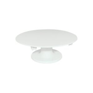TABULEIRO REDONDO C/PE BRANCO 20CM TOYS