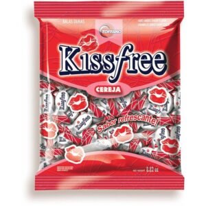 BALA KISS FREE CEREJA 500GR TOFFANO