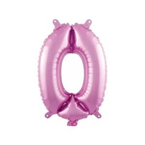 BALAO METAL ROSA CLARO N.0 40CM BRFESTAS