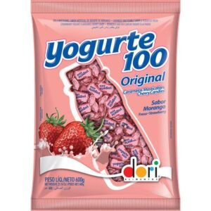 BALA YOGURTE100 ORIGINAL MORANGO 600G DORI