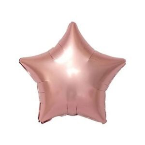 BALAO METAL ESTRELA ROSE GOLD 18" CROMUS