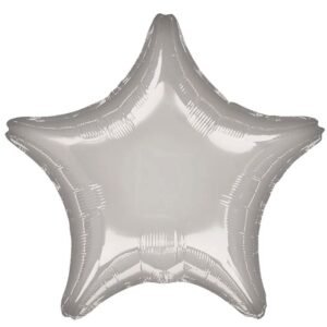 BALAO METAL ESTRELA PRATA 18" CROMUS