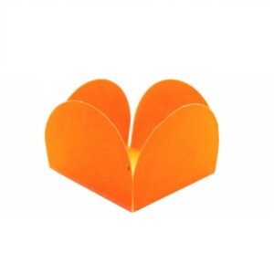 CAIXETA 3,5X3,5CM NEON LARANJA 10UN ULTRAFEST