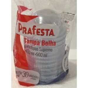 TAMPA BOLHA 400/500ML 30UN PRAFESTA