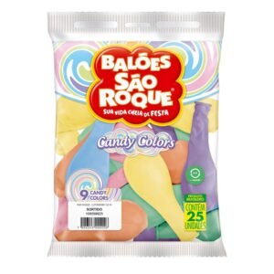 BALAO N.9 CANDY COLORS SORTIDO UN SAO ROQUE