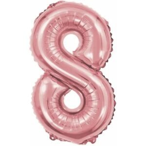 BALAO METAL N.8 40CM ROSE BALAO MANIA