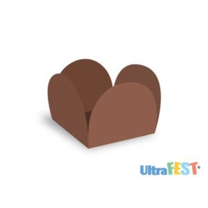 CAIXETA 3,5X3,5CM MARROM 50UN ULTRAFEST