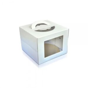 CAKEBOX C/VISOR 28,5X28,5X20CM BR ULTRAFEST
