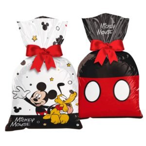 SACOLA PLASTICA MICKEY MOUSE 12UN REGINA
