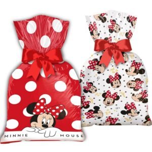 SACOLA PLASTICA MINNIE MOUSE 12UN REGINA