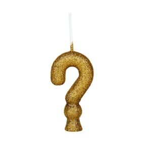 VELA ANIVERSARIO CINTIL DOURADA INTERROG REGINA