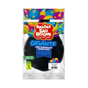 BALAO GIGANTE LISO PRETO EBANO SAO ROQUE