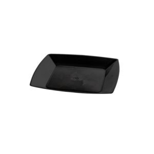 PRATO ACRILICO SQUARE GDE PRETO 10UN PLASTILANIA