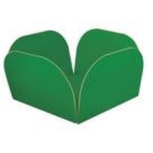 FORMA P/DOCE PEQUENA VERDE ESCURO 50UN KAIXOTE