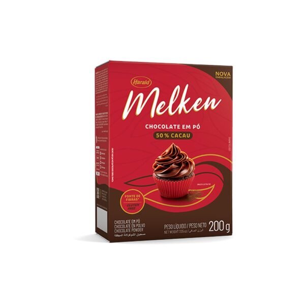 CHOC PO 50% CACAU MELKEN 200G HARALD