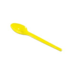 COLHER SOBREMESA AMARELA 50UN PLASTILANIA