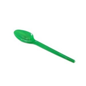 COLHER SOBREMESA VERDE 50UN PLASTILANIA
