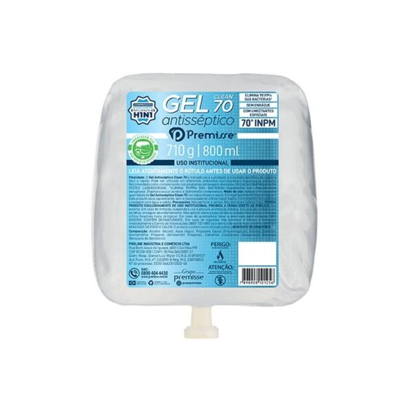 ALCOOL GEL 70 ANTISSEPTICO 800ML PREMISSE