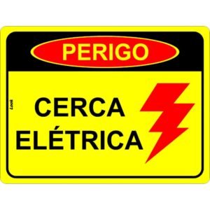 PLACA CERCA ELETRICA 15X20CM LOOK