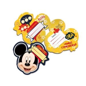 CONVITE GRANDE MICKEY CLASSICO 8UN REGINA