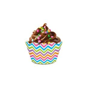 PORTA CUPCAKE CHEVRON COLORS 8UN