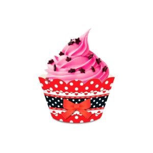 PORTA CUPCAKE LADYBUG 8UN
