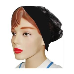 TOUCA TULE PRETO C/ABA PRETA LAMARE