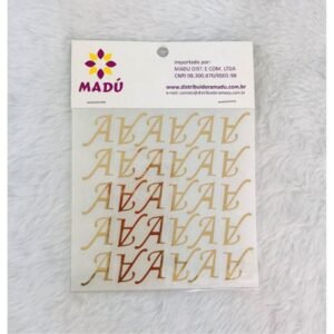 ADESIVO DE LETRA DIVERSAS 17MM UN MADU