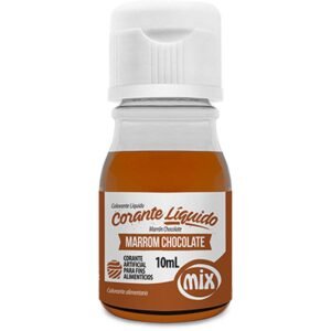 CORANTE LIQUIDO MARROM CHOCOLATE 10ML MIX