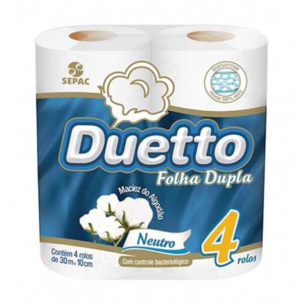 PAPEL HIGIENICO NEUTRO 30MT DUETTO