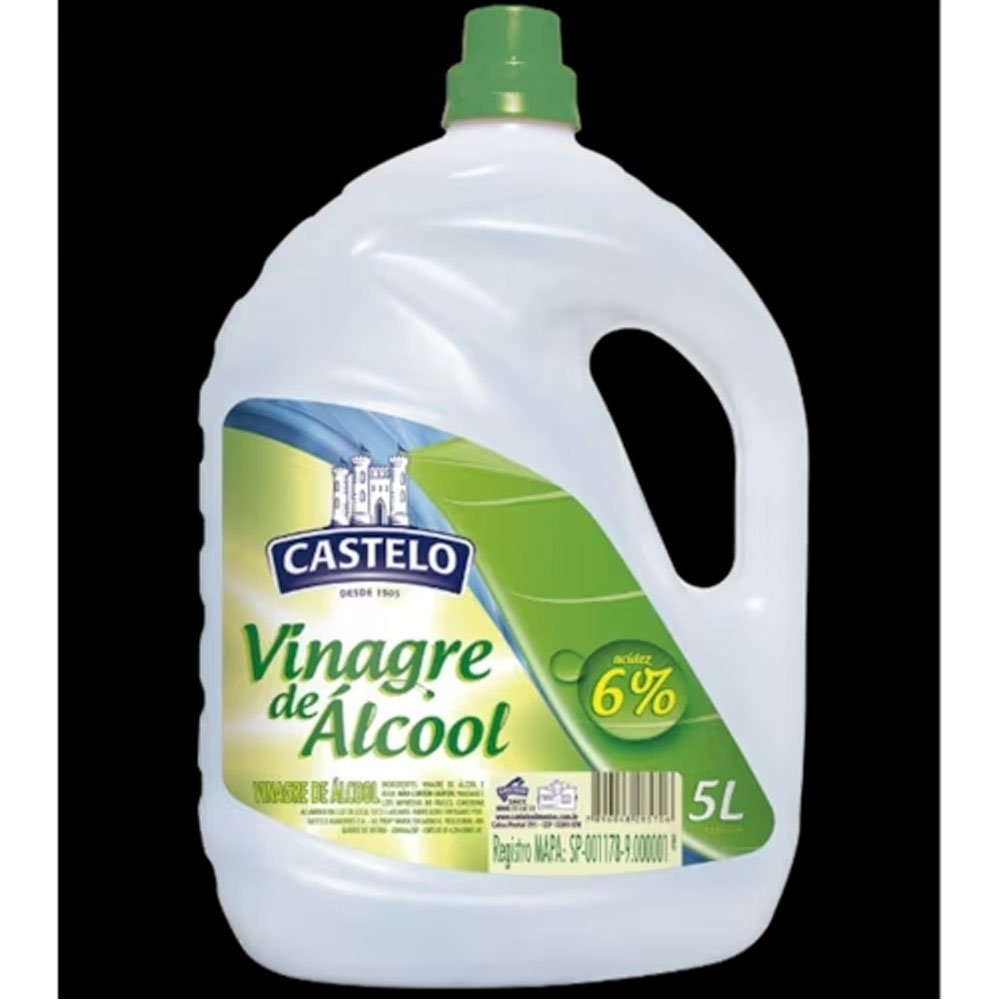 VINAGRE ALCOOL HIGIENIZ ALIMENTOS 5LT CASTELO