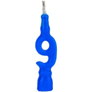 VELA ANIVERSARIO AZUL N.9 REGINA