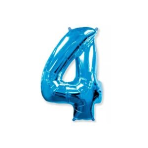 BALAO METAL AZUL N.4 110CM BRFESTAS