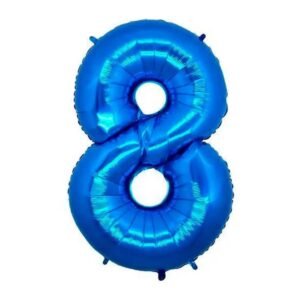 BALAO METAL AZUL N.8 110CM BRFESTAS