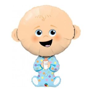 BALAO METALIZADO BEBE MENINO 33,5CM BRFESTAS