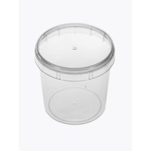 POTE REDONDO C/TAMPA 220ML 10UN PLASTILANIA