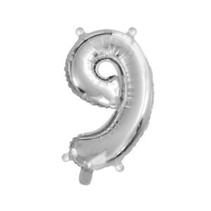 BALAO METAL PRATA N.9 110CM BRFESTAS