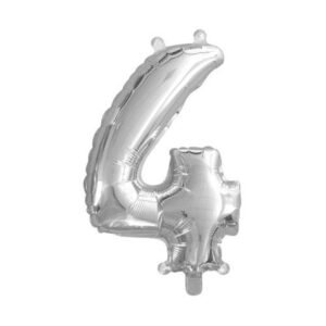 BALAO METAL PRATA N.4 110CM BRFESTAS