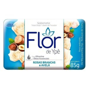 SABONETE AZUL ROSAS BRANCAS/AVELA 85GR YPE