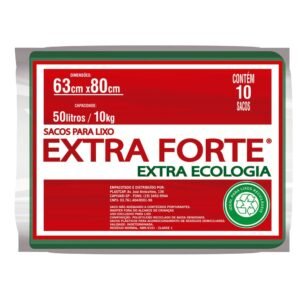 SACO PL LIXO 50LTS ECOLOGICO 10UNS EXTRA FORTE